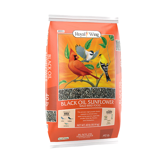 A bag of bird seed is shown. Shop wild birds products.